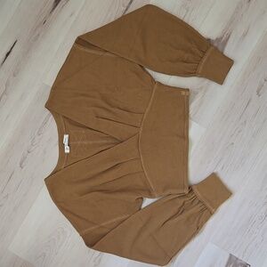 Free People Brown Cropped Top